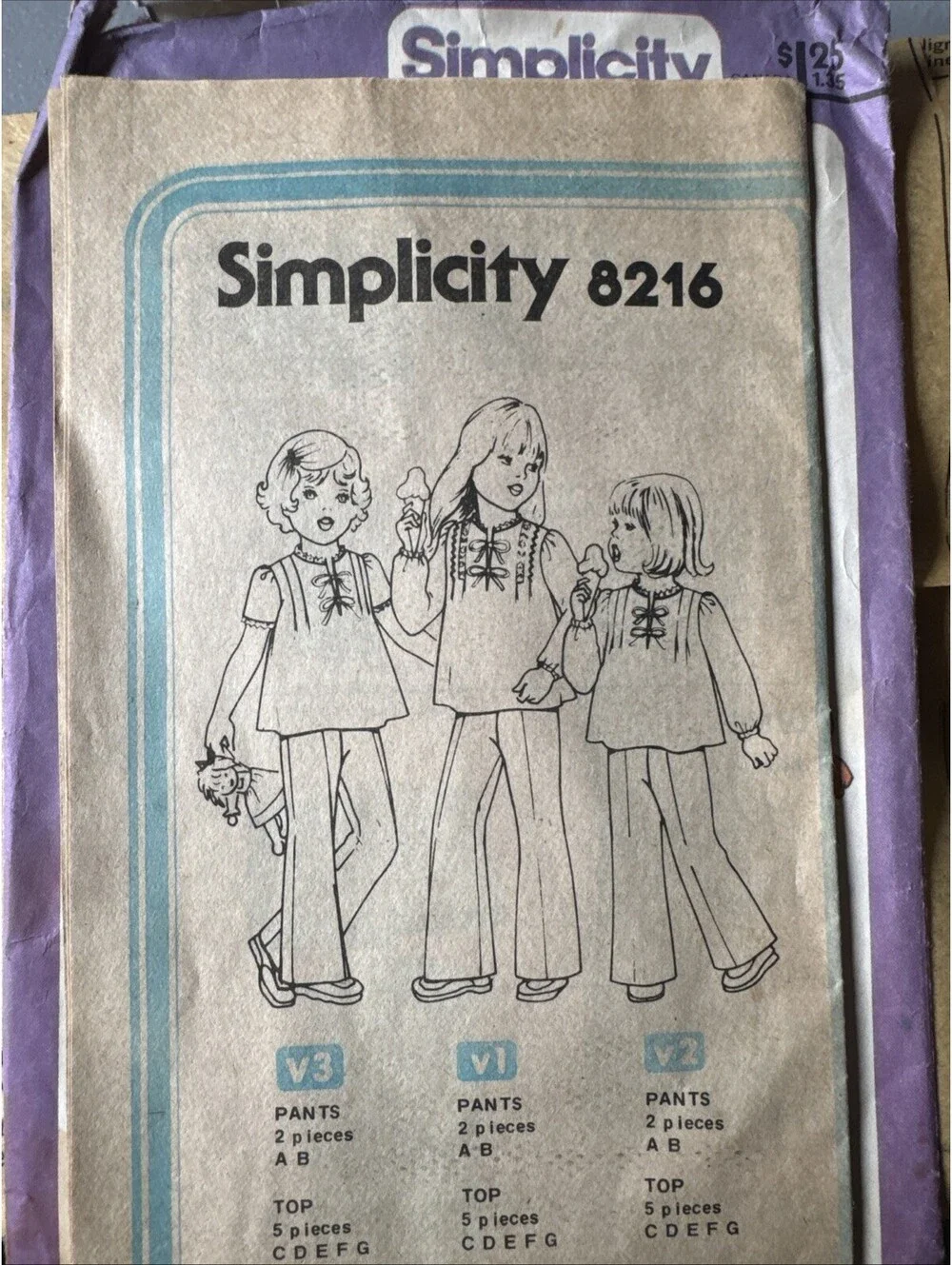 Simplicity 8216 Rare Vintage Children’s Pattern. Uncut. Size 6